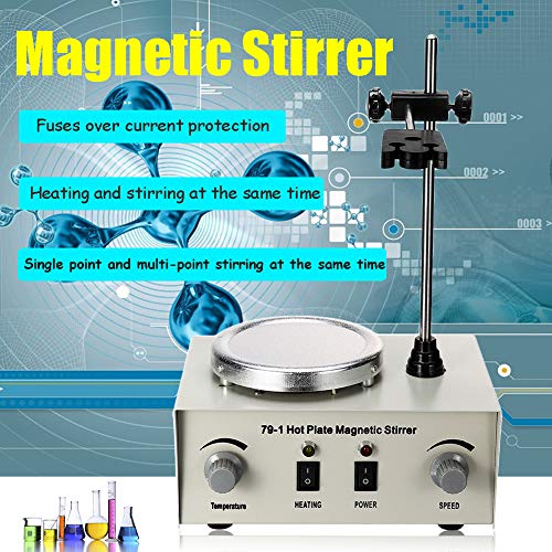 Magnetic Stirrer Model Kitchen Tools,wanshenGyi 79-1 Laboratory 1000ml Dual Control Hot Plate Magnetic Stirrer Stirring Mixer - US Plug