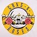 Womens Guns N Roses Printed Classic Logo Baseball T Shirt 3/4 Sleeve Top Small