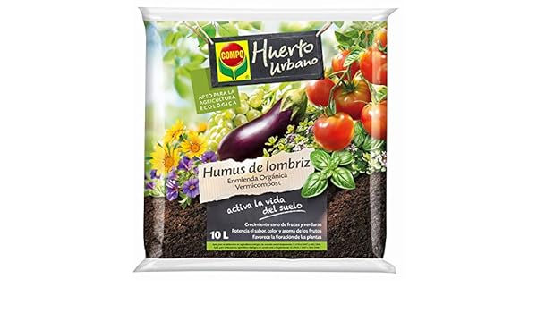 Compo Humus lombriz 10L, 36x34.5x6 cm: Amazon.es: Jardín