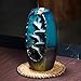 NewEGG Ceramic Backflow Incense Burner Waterfall Incense Holder Home Decor Aromatherapy Ornament with 10 Cones Incense