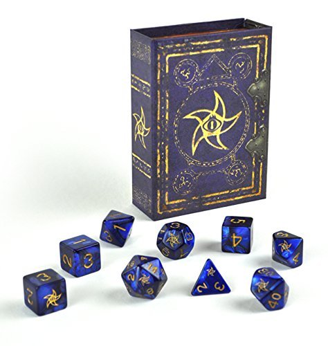 Elder Dice Astral Polyhedral Dice Set of 9