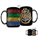 Morphing Mugs Harry Potter – Hogwarts Houses – 16 oz Large Ceramic Heat Sensitive Clue Mug – Full image revealed when HOT liquid is added