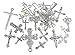 Kinteshun Christian Cross Charm Assorted Alloy Crucifix Pendant Connector for DIY Necklace Bracelet Jewelry Making Accessaries(25pcs,Antique Silver)