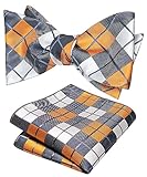 JEMYGINS Original Plaid Mens Bowtie Self Bow Tie