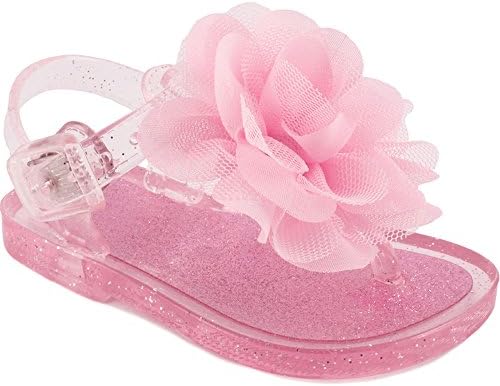 Wee Kids Baby-Girls Sandals Jelly Shoes (Infant Crib Shoes Baby Shoes) Girls Summer Sandals Light Pink Sz 10