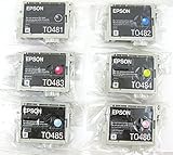 Genuine Epson 48 Ink Cartridges 6 pack in Original Bulk Packaging for Epson Stylus Photo R200 R220 R300 R300M R320 R340 RX500 RX