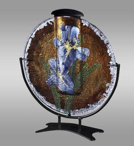 Round Bouquet Art Glass Keepsake Cremation Urn