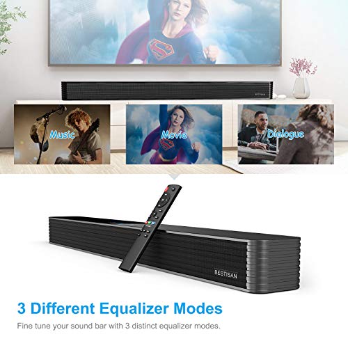 Sound bar, BESTISAN Sound bar for TV, 32 Inch,Bluetooth 5.0 TV Speaker
