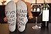 Saucey Socks If You Can Read This Please Bring Me Coffee, Beer, Wine, Socks Men Women, Luxury Cotton, Great Gift (Medium, Wine - Grey Black)