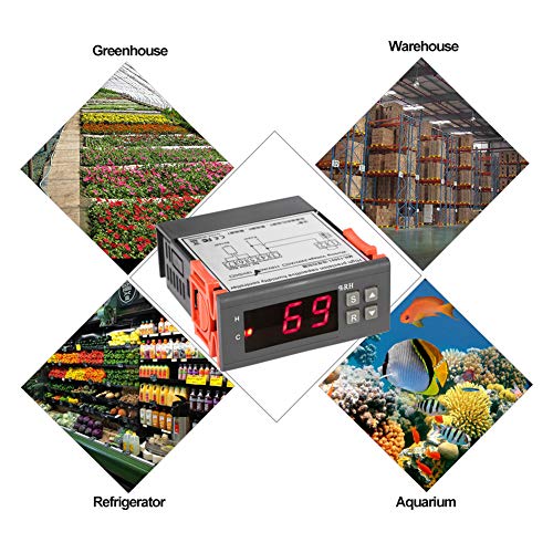 Shentesel Mini Digital Air Humidity Controller Meter with Sensor Measuring Tool 10A 1%-99% - 12V