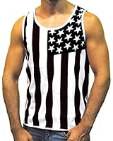 Mens Stars & Stripes American Flag Tank Top Shirt (Red/White/Blue)