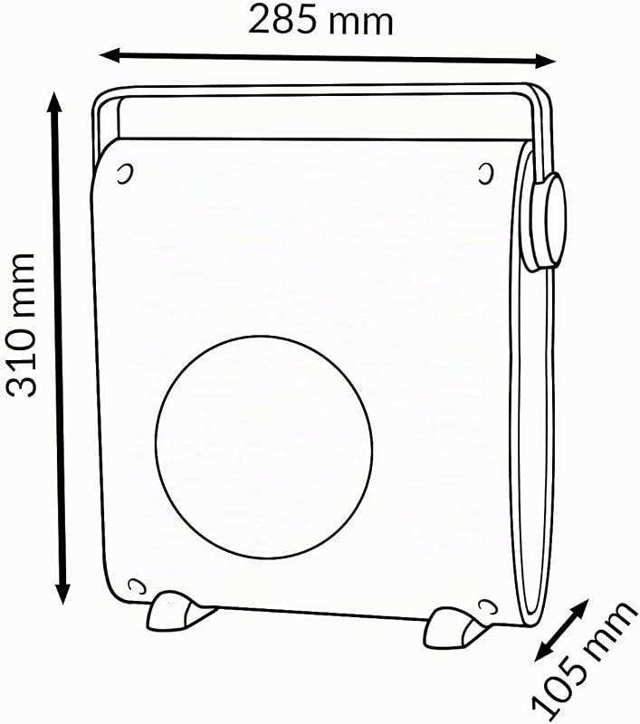 – Termoventilatore elettrico in ceramica White Hearth 2000W, silenzioso <60 dB, con telecomando, protezione contro il surriscaldamento, riscaldatore portatile per interni.
