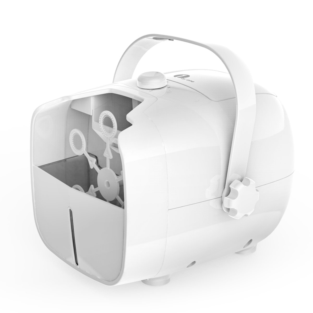 1byone Portable Bubble Machine, Automatic Bubble Blower Powered by Both