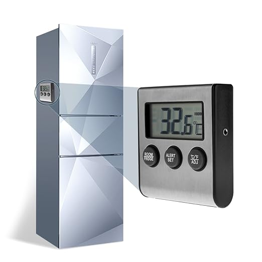 Frigorífico termómetro, uniqee magnético Digital nevera congelador ...