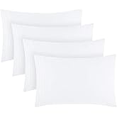 Mellanni Pillow Cases Set - 4 PC Iconic Collection Pillowcases - Hotel Luxury, Extra Soft, Cooling Pillow Covers - Wrinkle, F