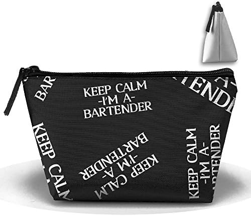 Toiletry Bag Keep Calm I M A Bartender Women Cosmetic Bag Shaving Kit Bag