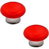 2 Pcs Short Metal Thumbsticks Replacement for Xbox Elite Series 2 Core Controllers, Thumbsticks for Xbox Elite Series 2 Controllers (Red)