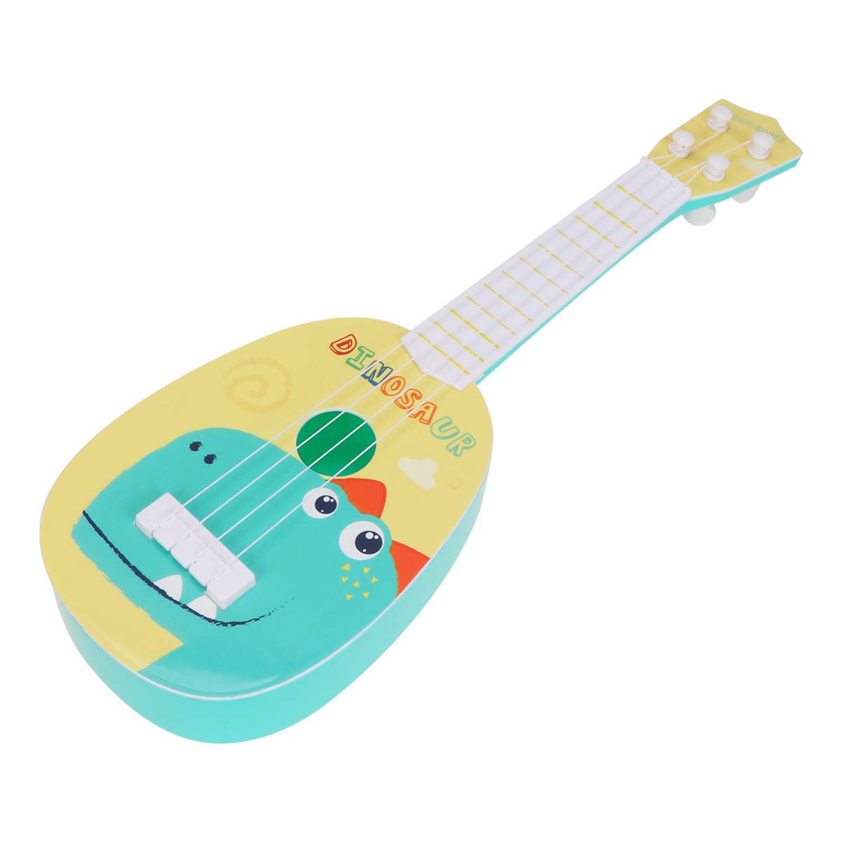 Milisten Kids Plastic Ukulele Guitar Toy 4 Strings Dinosaur Pattern Toddler Musical Instruments Toy Mini Guitar Educational Toys for Children Child Kids