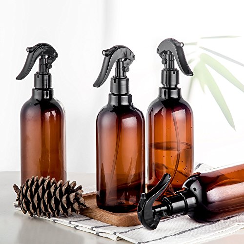 image for household sprayer Spray Bottles, 16oz Plastic Spray Bottles with Blac
