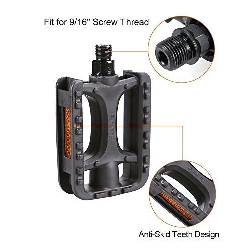EPICORD Bicycle Pedal Universal Pedal 9/16 inch Boron Steel Spindle (Nylon) - Thumbnail 4
