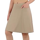 ANIVIVO Women's 20" Knee Length Skorts Golf Tennis Skirt for Women Activity Casual Skort with Pockets High Waist
