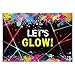 Funnytree 7X5ft Glow Neon Party Backdrop Colorful Laser Ray Splatter Photography Background Graffiti Spray Paint Disco Retro Dance in The Dark Night Photo Banner Decorations Photobooth Props