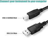 Ancable USB MIDI Cable 3 Feet USB A to B 1 Count Black view 4