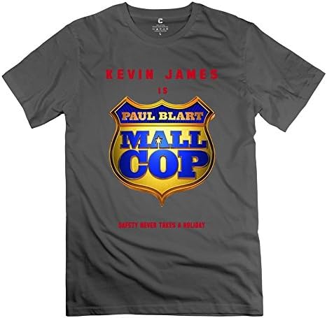 YIYT Men's Paul Blart Nall Cop 2 Kevin James Trashed T-shirt - L DeepHeather