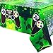 WERNNSAI Video Game Table Covers - 4 Pack 108'' x 54'' Disposable Printed Plastic Tablecloth, Party Supplies for Kids Player Geek Game Themed Party Decoration