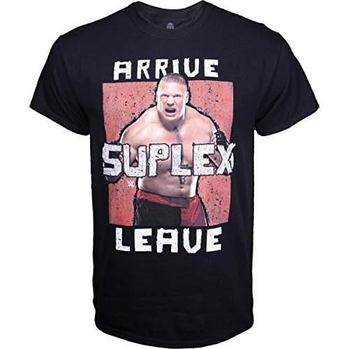 WWE Brock Lesnar Arrive Suplex Leave Shirt - Black - Large