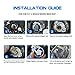 H11 LED Headlight Bulbs H9 H8 COB Chips Fog Light Conversion Kit High Beam 72W 8000LM White 6500K Auto Headlamp -2 Yr Warranty