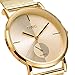 Women Mesh Watch Gold Analog Quartz Movement Simple Design Dress Watch Thin Case Stainless Steel Strap Waterproof Magnetic Ladies Luxury Wrist Watch (Gold)