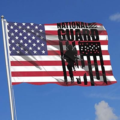 Fq 8flag National Guard Patriotic Army American Flag Country