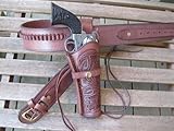 Shotgun Lilli Gun Belt - Leather - 22 Caliber - Burgundy Color with 6