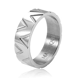 MAN-IQUE AUTHENTIC Handmade Plated Tri-Ring