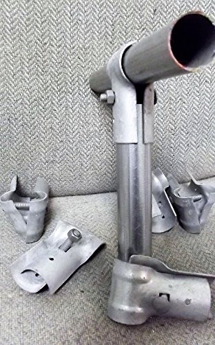 Master Halco 1-3/8" Inside Diameter Galvanized T-Clamps for Chain Link Fence / Kennel - 6 PACK