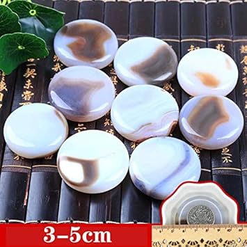 Amazon 明月宝石 天然装飾石材 水族馆 金魚鉢饰り 盆栽 植木鉢 花園 多肉植物 除草して虫を駆除する 0 8インチ円形グレー 鉢