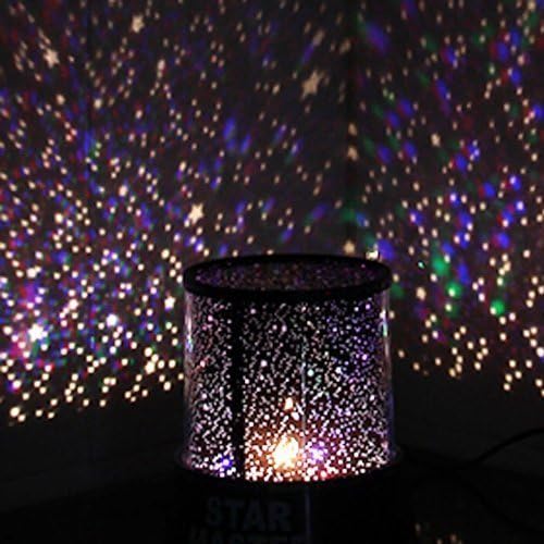 Night Lighting Lamp, Led Lamp Ceiling Projector for Room Hallway Lobby Decoration -SOOLOR Night Light for Sleep Night Lamp Colorful Gifts for Children (Black)