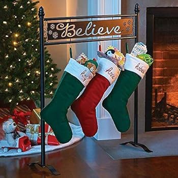 Amazon Com Ntd Believe Christmas Stocking Holder Stand