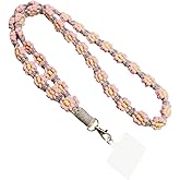 Boho Macrame Braided Daisy Flowers Cell Phone Lanyard, Universal Handmade Crossbody Phone Lanyard with Tether Tab
