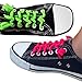 FOOTMATTERS No Tie Shoe Laces for Kids and Adults - Elastic Curly Shoelaces for Sneakers - White - 1 Pair