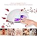 Nail Polish Dryer 12W LED Nail Lamp Manicure Curing Lamp with 4 Timmer Settings Quick Curing Gel Acrylic Shellac Gelish for Fingernails Toenails Include 6 Nail Polish Remover Caps