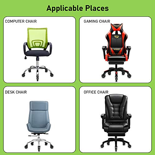 Office Chair Caster Wheels,3”Heavy Duty Office Chair Wheels Replacement