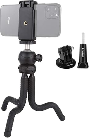Amazon Gzpuluz カメラアクセサリー ミニタコフレキシブルな三脚ボールヘッド 一眼レフカメラ のgopro用電話クランプ 三脚マウントアダプター ロングネジ付きホルダー 携帯電話 サイズ 25cmx4 5cm カメラバック ケース 通販