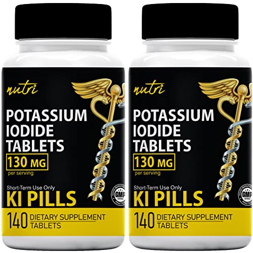 Potassium Iodide Radiation Tablets 130 Mg (2 Pack) (280 Tablets) EXP