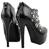 SHOW-STORY-Punk-Black-Ring-Gothic-Platform-Stiletto-Ankle-Bootie-BootsLF80855