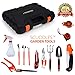 Gardening Tools for Women Stainless Steel Gardening Tools - Gardening Kit Garden Tools for Women Includes Shovel Trowel Fork Rake Gardening Gloves Perfect Gardening Gifts