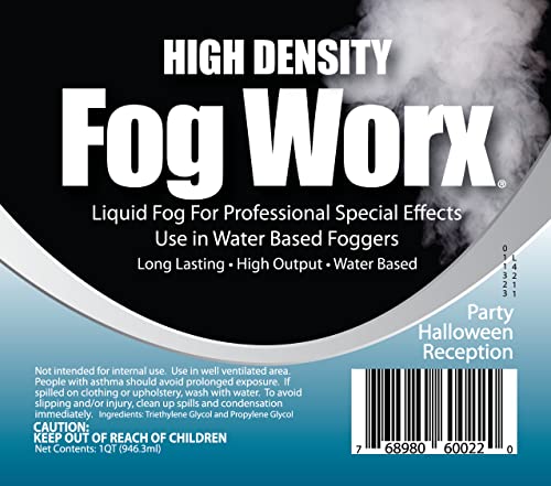 Sanco FogWorx Nebelfluid 1 Gallone – Hohe Dichte, Geruchlos, Für Nebelmaschinen 400–1500 Watt