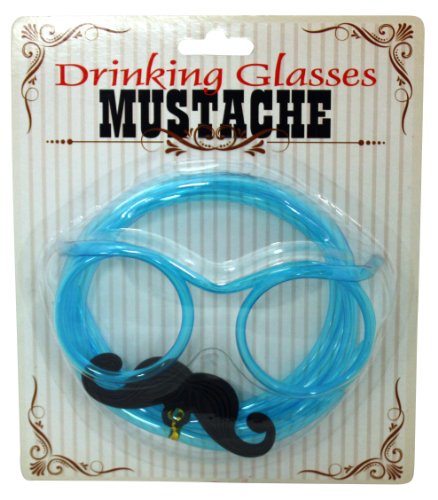 Island Dogs Mustache Drinking Glasses