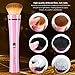 Electric Makeup Brush Set - HAIRBY 360° Rotating Automatic Cosmetic Brush Spinner with Foudation, Blush and Powder Brush Head, Premium Synthetic Fiber Bristles, 2 Adjustable Speeds USB Rechargeable